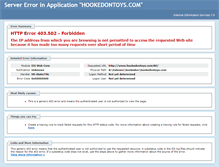 Tablet Screenshot of hookedontoys.com